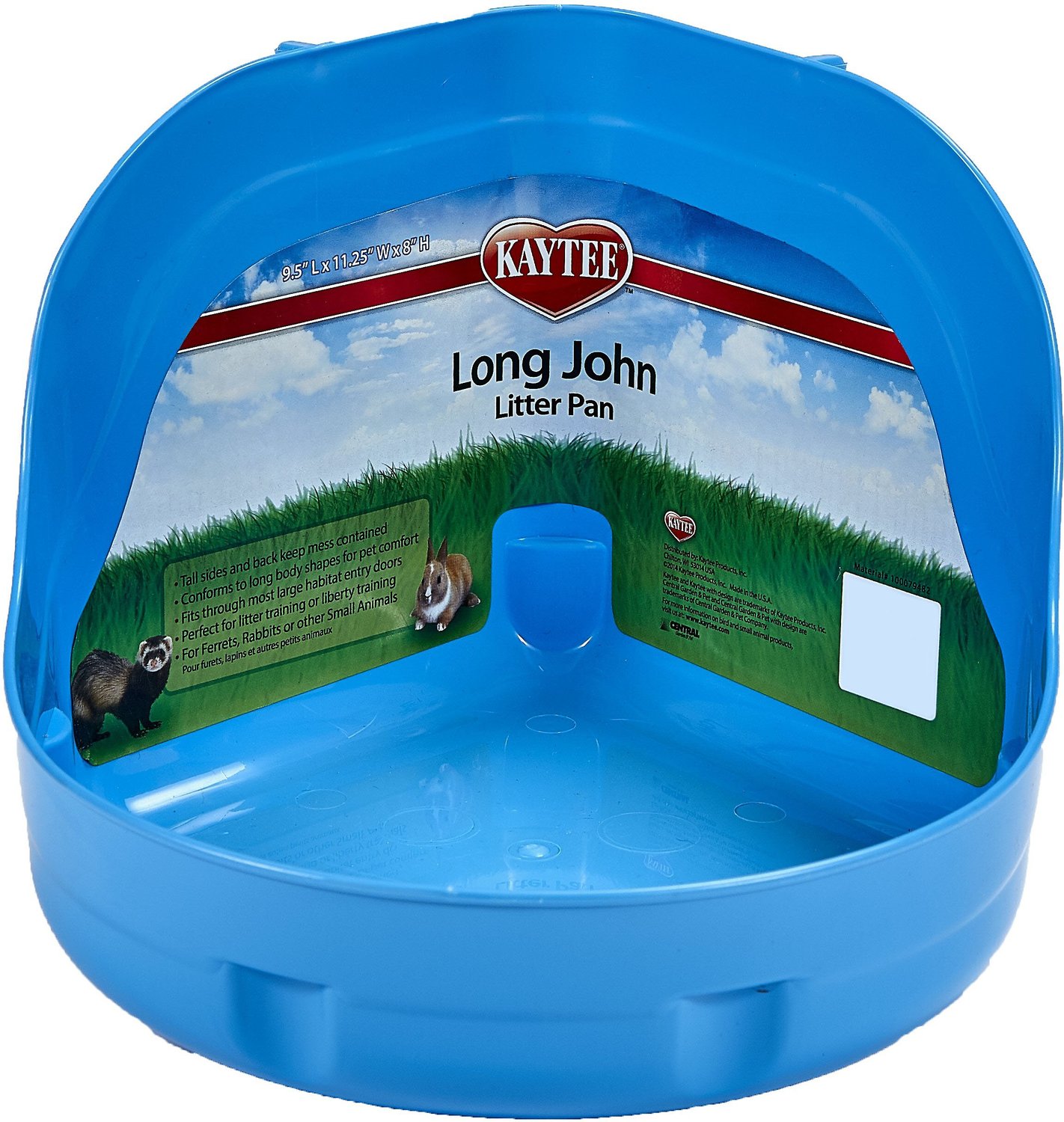 5. Kaytee Long John Small Pet Litter Pan