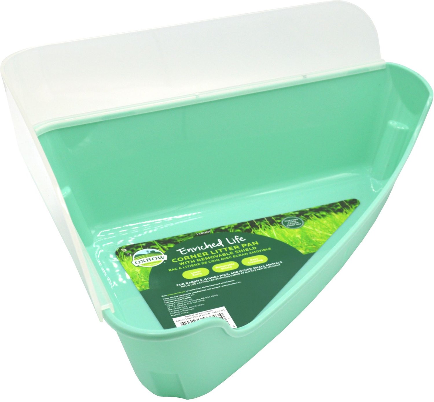 8. Oxbow Enriched Life Corner Small Animal Litter Pan