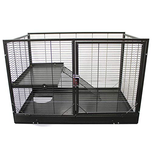 11. Exotic Nutrition Mansion Cage – 100% All Metal Multi-Level Cage