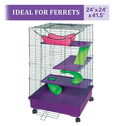 10. Kaytee My First Home Deluxe 2X2 Multi-Level With Casters