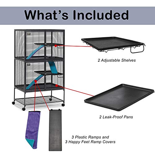 1. MidWest Deluxe Ferret Nation Double Unit Ferret Cage