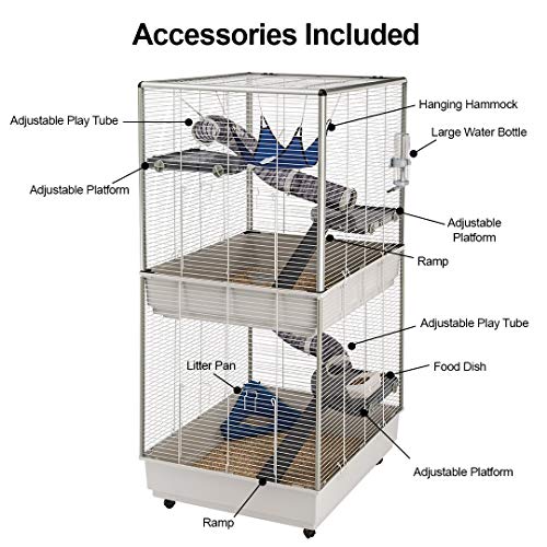 3. Ferplast Ferret Tower Two-Story Ferret Cage