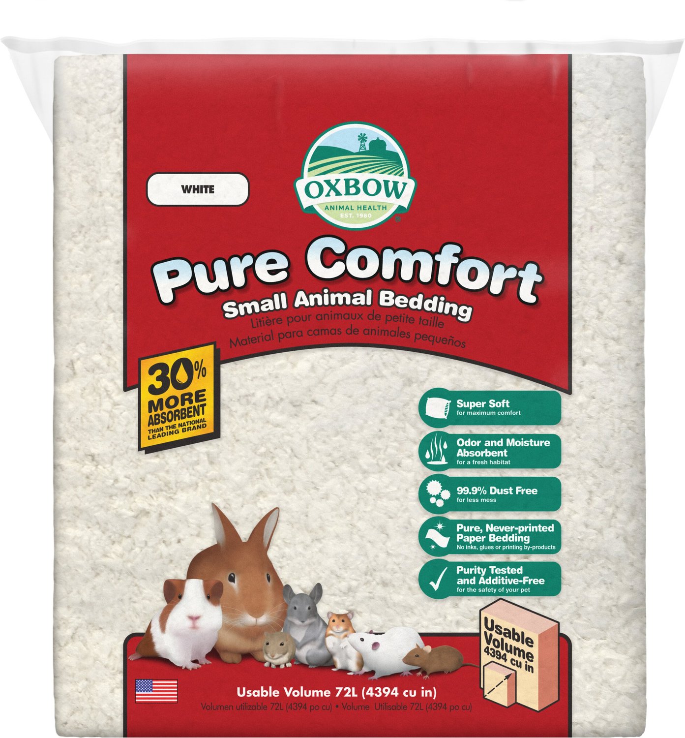 7. Oxbow Pure Comfort Small Animal Bedding